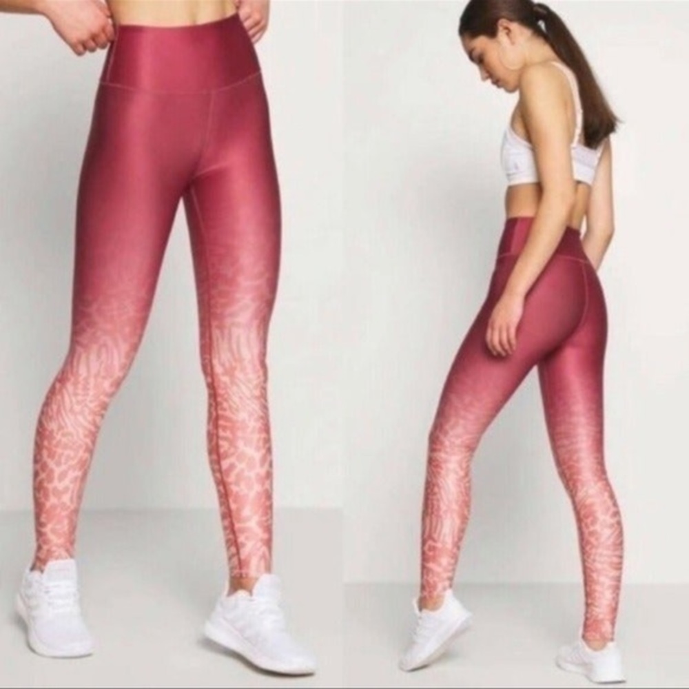 Good American ombré animal print leggings